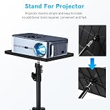Ciieeo Adjustable Projector Tripod Stand 44.8in for Tablets & Projectors view 6