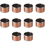 uxcell Sleeve (Plain) Bearings, 14mm Bore x 16mm OD x 10mm Length Wrapped Oilless Bushings (Pack of 10)