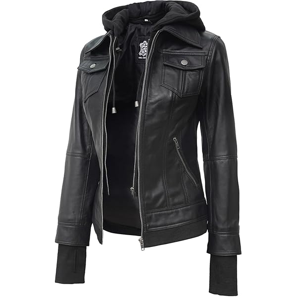 Parzho Motorcycle Jackets Womens Funterium Quailted Hooded