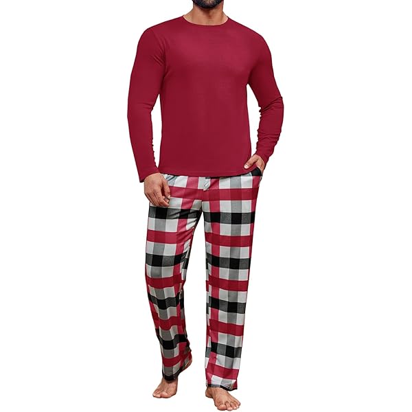 Pyjama Homme Ete Amaxer Pyjamas Hommes 100% Coton Flanelle