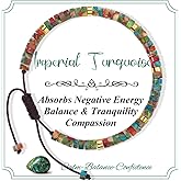 CASDAN Natural Crystal Beaded Bracelet for Women Natural Stone Adjustable Braided Rope Bracelets Spiritual Bracelet Inspirational Gifts