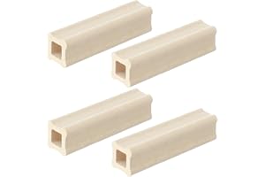 Nuanchu 4 Pack Wide Kiln Post High Alumina Kiln Posts Square Ceramic Shelf Supports for High Temperature Kilns Sturdy Firing Posts(4 x 1 Inch)
