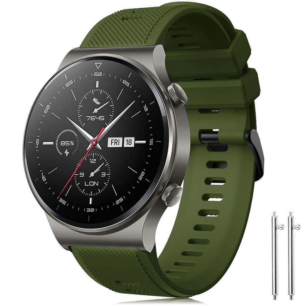 Forerunner 745 Strap Galaxy Watch 3 45mm/Galaxy Watch 46mm/Gear S3 Frontier/Classic Straps Band Silicon 22mm Wristband Bracelet for Huawei Watch GT2 Pro 46mm/Watch GT 46mm/Watch GT Active