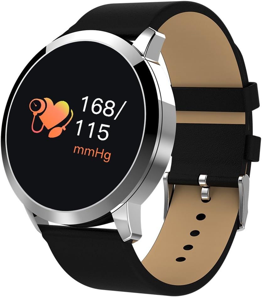 Huangchao Inc Fitness Tracker, Smart Watch 4 Sports Mode, Heart Rate Monitor IP67 Waterproof Activity Tracker, Sleep & Blood Pressure Monitor, Calorie/Step Counter Smart Wristband for iOS Android