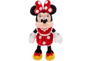 Disney Store Official Mini Bean Bag Plushies – Minnie Mouse – Red Dress - Cute Stuffed Animal with Detailed Sculpting, Embroidered Features, & Bean Bag Bottom - Plush Toys for Kids