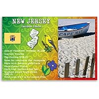 Amazon.com : NEW JERSEY STATE MAP postcard set of 20 identical