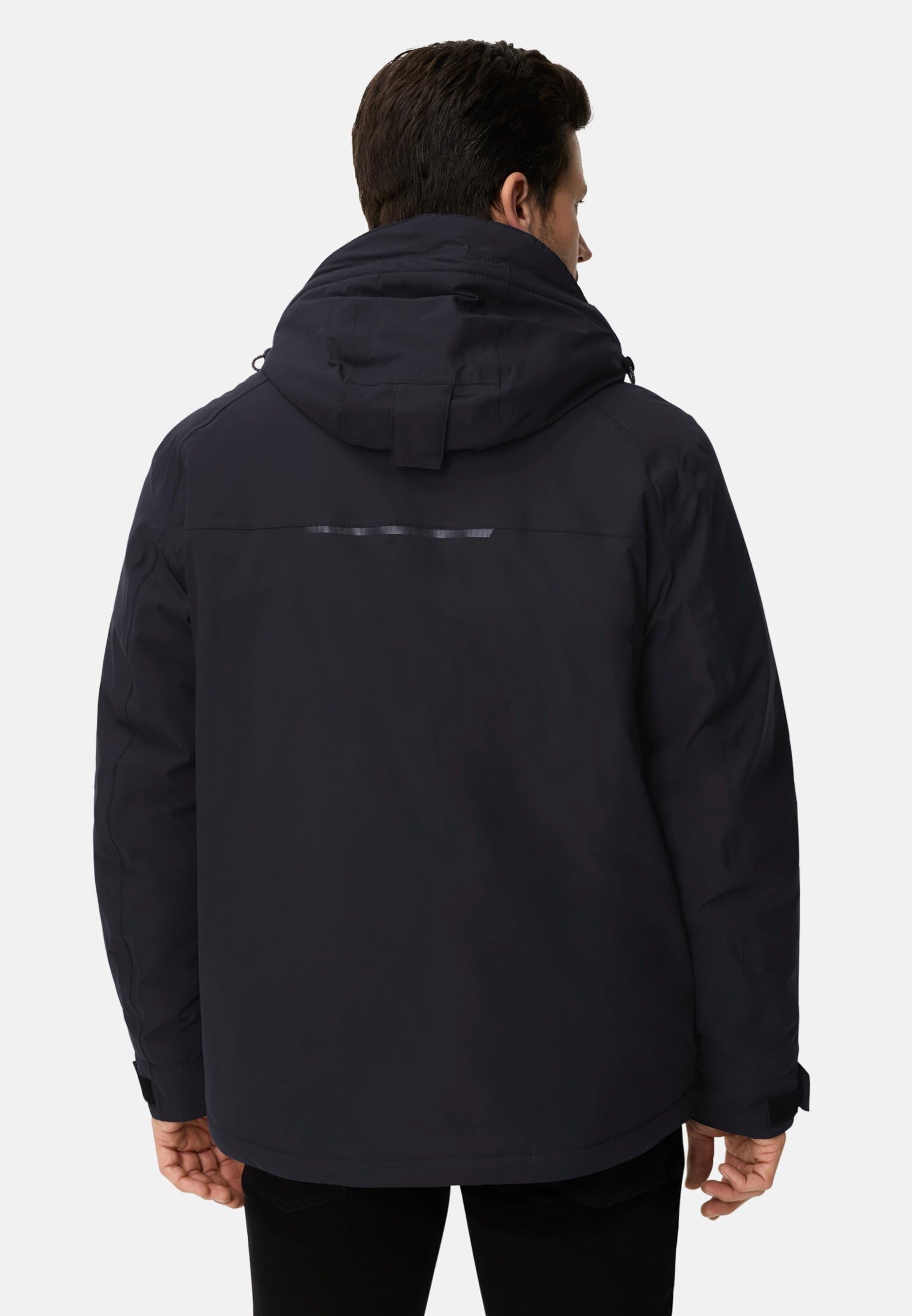 camel active Herren teXXXactive® Jacke mit Abnehmbarer Kapuze Navyblau, menswear-36 4