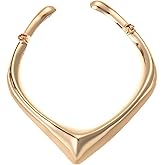 Jerollin Stylish High Polished Alloy Necklace Choker Women Statement Jewelry
