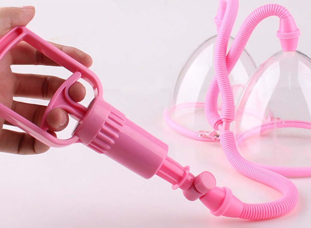 Dual Vacuum Suction Cup Breast Enlargement Pump Set/Female Breast Cup Enlarger Buy Online in