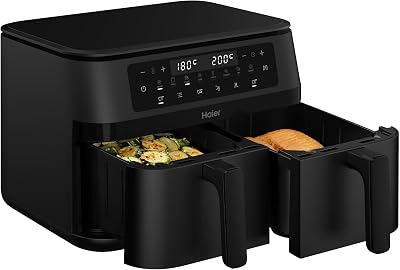 Friggitrice ad Aria Doppio Cassetto | 11L Capacità | 8 Funzioni