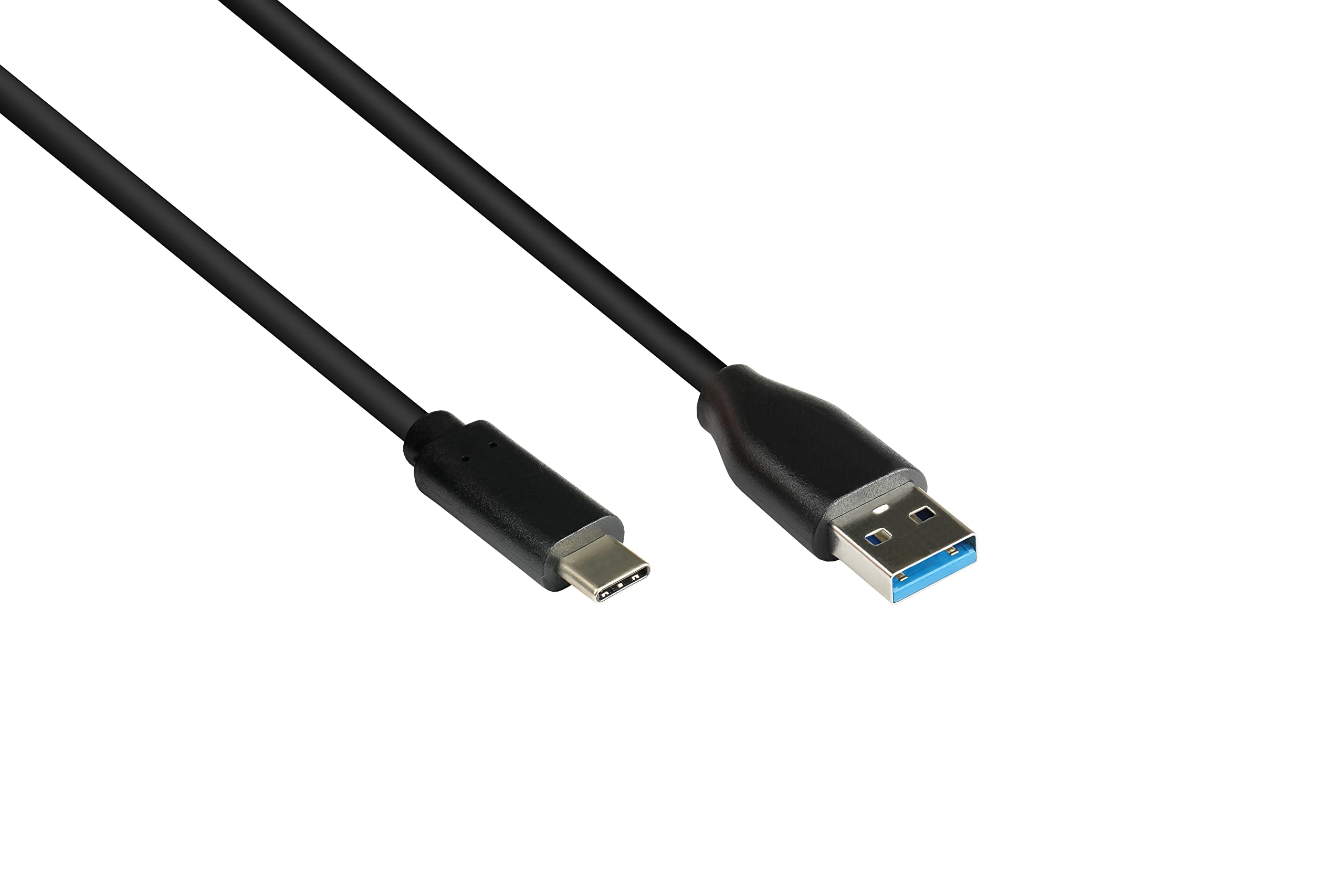 Good Connections USB 3.2 Gen.2 Cable - 10 GBit/s / 3 A - Male A to USB-C™ Male - Copper Conductor - Black - 1 m
