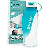LumoLeaf Dog Water Bottle for Walking, Portable Pet Water Dispenser with Foldable Leaf Bowl – Lightweight Travel Bottle for Small & Medium Dogs, 20 fl oz