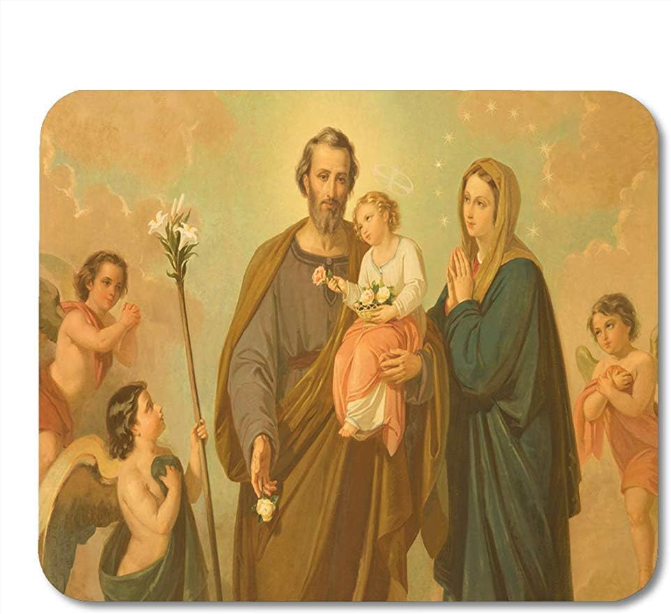 Mousepad Rome Italy March 10 The Painting Of Holy Family Notebooks Desktop Computers Mats Office Supplies Mouse Pads 25X30Cm