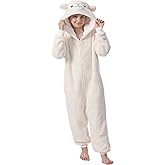 Kidukso Kids Alpaca Costume Adorable Children Zipper Alpaca Outfit Halloween Animal Cosplay Dress-Up Party