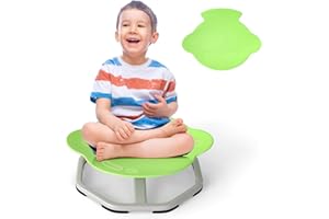 Costzon Sensory Chair, 360° Sit & Swivel Autistic Children Sensory Toy w/Non-Slip Metal Base for Training Body Coordination and Indoor Outdoor Use, Spinning Chair for Autistic Kids (Green,Fish)