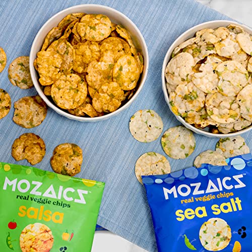 Mozaics SEA SALT snack bags Popped Veggie Chips (20pack) Healthy
