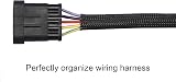 Alex Tech 25ft 1/2 inch Black PET Expandable Braided Cable Sleeve Wire view 3