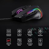 Redragon M612 Predator RGB Gaming Mouse 8000 DPI 11 Buttons Wired view 3