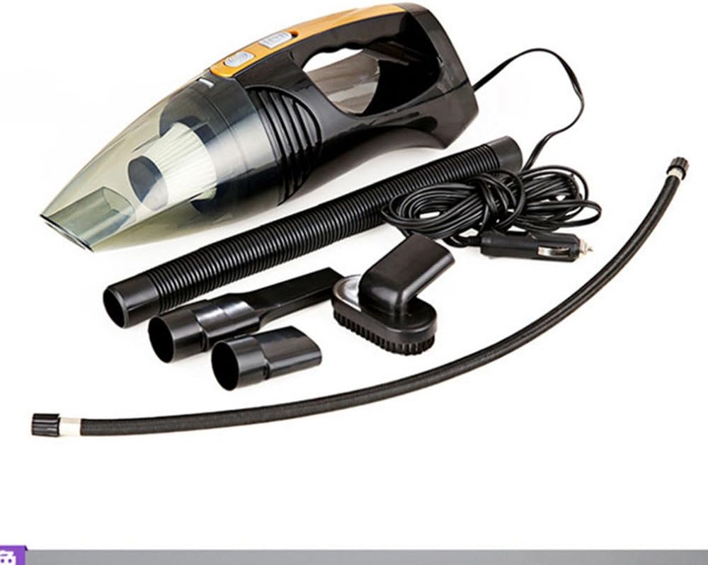 amiciAuto 4 IN 1 Multifunctional Car Vacuum Cleaner, Tire inflator, Tire Pressure Gauge with LED Light