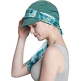 Alnorm Breathable Cotton Hat and Scarf Set Chemo Headwear for Women