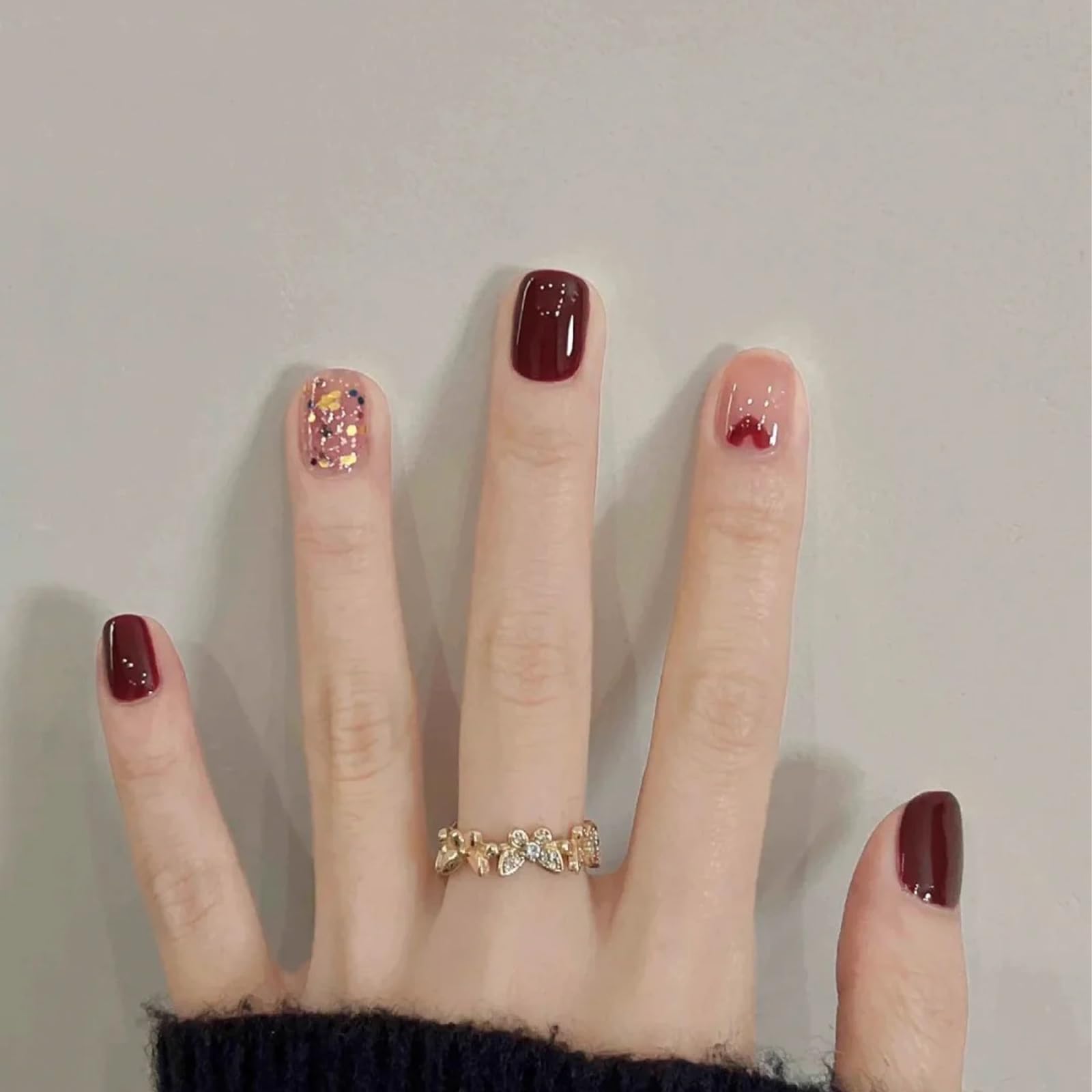 Cherry Red Nail Polish, 12ml Red Quick Dry Nail Lacquer for Nail Art Varnish, 0.41 fl oz - Image 7