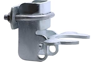 BUEYFOLT 1-3/8” x1-3/8” Kennel Gate Latch for Dog Kennel, Chain Link Fence Latch Hardware, Galvanized Steel