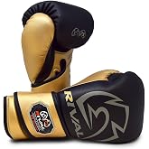 RIVAL Boxing RB100 Professional Bag Gloves, 6mm of D30 Padding, Handcrafted Microfiber, Innovative Wrist Lock 3 System