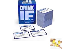 Drink IF There's Always a Reason to Hydrate Card Game, Multiplayer Cards for Sleepless Night, Funny Adult Drinking Games - 30