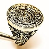 Calendar Mayan Ring Men's Biker Mayan Punk Gothic