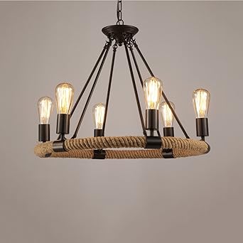 Pendant Lights Simple Modern Artistic Woven Rope Design Ceiling