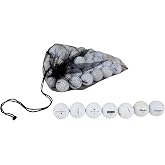 Clean Green Golf Balls - 48 Recycled Used Golf Balls in Good Condition | As Seen on Shark Tank | Great for Practice - Includes Reusable Mesh Carrying Bag
