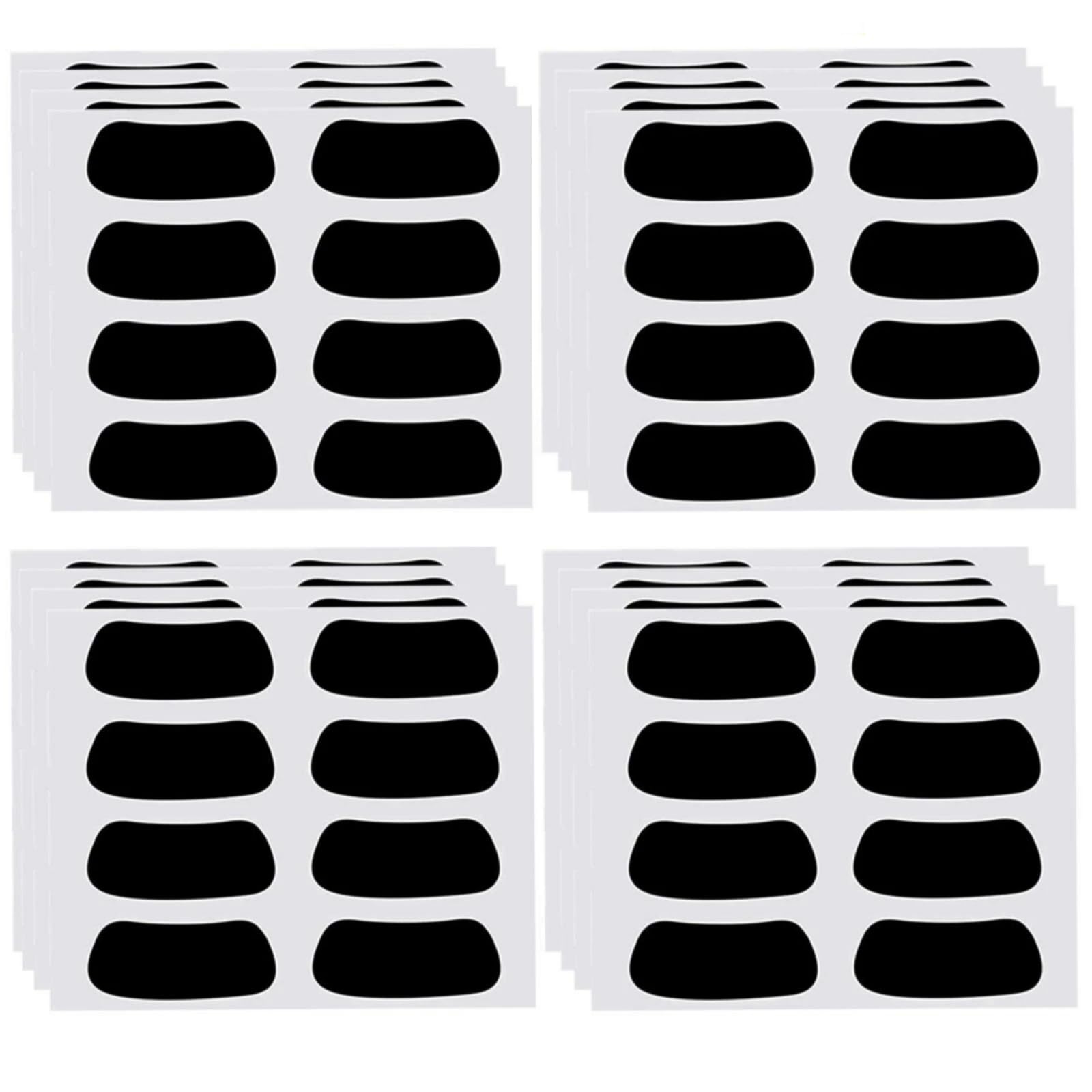 60 Pairs Eye Black Stickers for Kids Customizable Sports Face Eyeblack Sticker for Football Baseball Softball Sport Themed Party Birthday Party Supplies(Black)