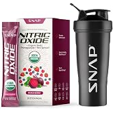 Snap Supplements Nitric Oxide Beets Stick Pack + Shaker, Mixed Berry,10 Pk