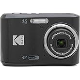 KODAK PIXPRO Friendly Zoom FZ45-BK 16MP Digital Camera with 4X Optical Zoom 27mm Wide Angle and 2.7" LCD Screen (Black)