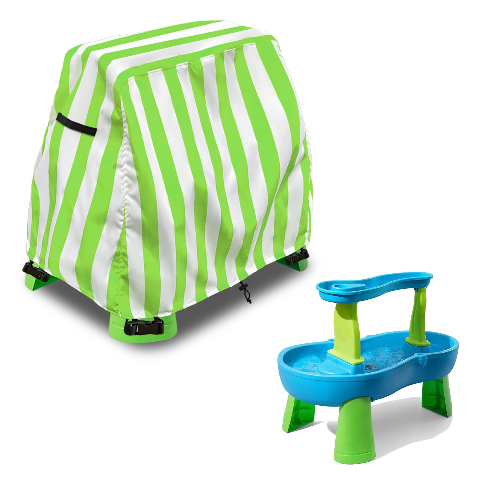 Aacabo Kids Water Table Cover Fit Rain Showers Splash Pond Water Table,Waterproof Dust Proof Anti-UV Outdoor Toys Cover-Cover only