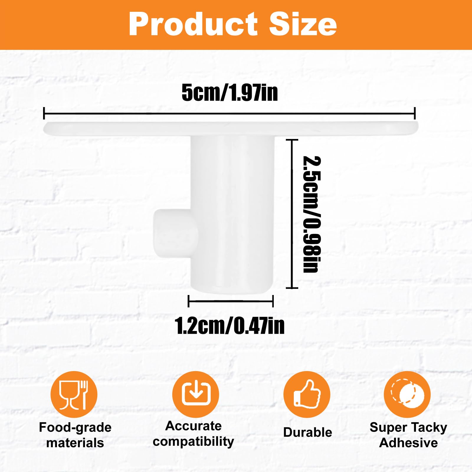 Stand Mixer Attachment Holder Compatible with Kitchen Aid Mixer Accessories, 4 Pieces, White
