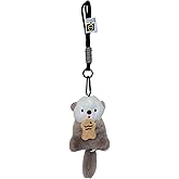 Cute Otter Keychain,Plush Bag Charms for Tote Bags,Fluffy Animal Backpack Keychains for Women Gifts