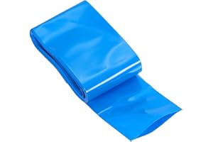 PATIKIL PVC Heat Shrink Wrap Tube 2.4"(60mm) Flat Width 9.9ft(3 Meter) Length, Battery Wrap for 18650 21700 26650 Lithium Bat
