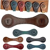 Personalized Magnetic Leather Bookmark, 26 Letters