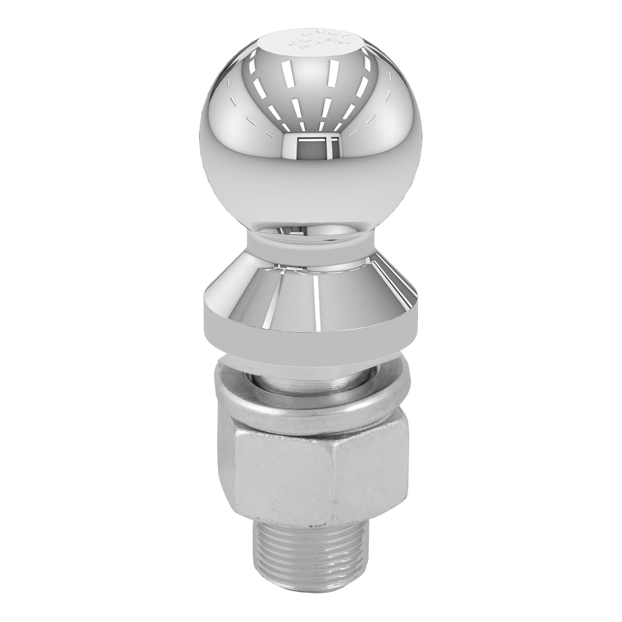 Photo 1 of CURT 40008 Chrome Trailer Hitch Ball, 20,000 lbs, 2-5/16-Inch Diameter, 1-1/4 x 2-3/4-Inch Shank