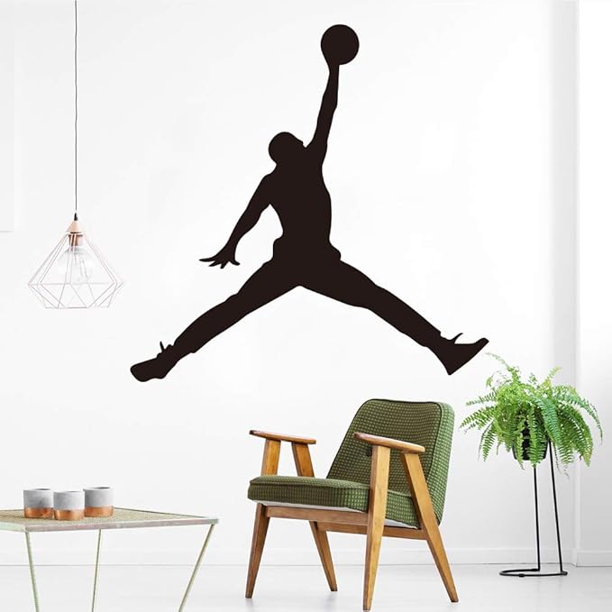 zxddzl Michael Jordan Vinyl Wandaufkleber Just Do It Wandtattoos Für