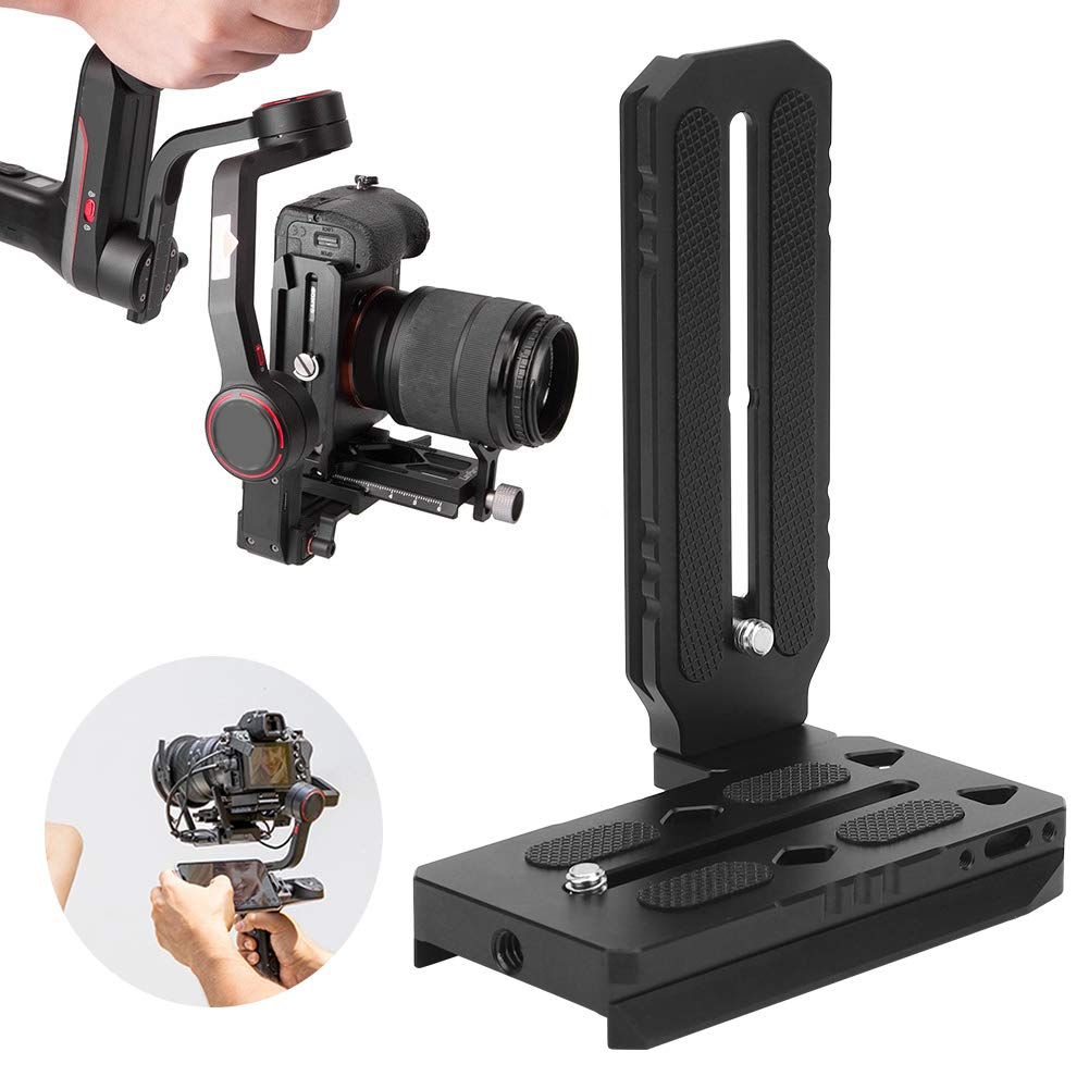 L-Shape Quick Release Plate,Vertical Gimbal Mount For Weebill/WeeBill S Gimbal, Aluminum Alloy Camera L Plate Bracket,Vertical Shooting Board,Photography Accessory for Shooting Board Camera Stabilizer