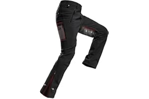 Moosehill Mens-Snow-Ski-Pants Water-Resistant Fleece Lined Warm Softshell Winter Hiking Thermal with 4 Zip Pockets