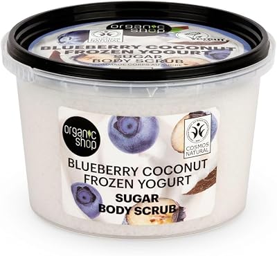 Organic Shop 250ml Body Scrub Frozen Yogurt Blueberry & Coconut