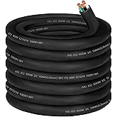 10/3 Wire 10 Gauge SOOW Wire 10 AWG 10/3 Electric SOOW Portable Power Cable 10 Gauge 3 Conductor Bulk Cable Extension Cord for 30A Generator,Welder,Circuits,Portable Light,Data Centers,Motor Lead-50ft