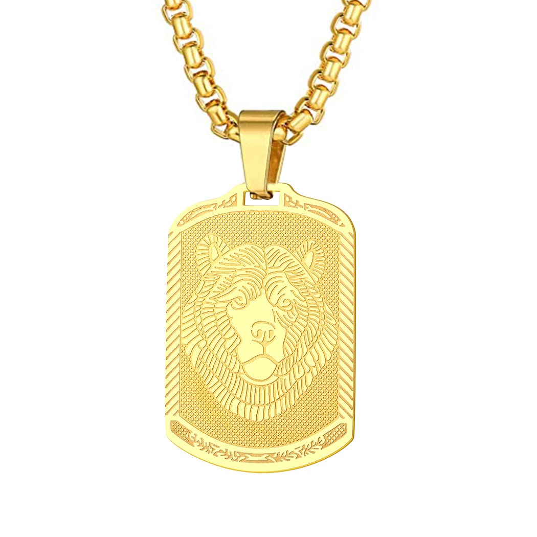 chengxun Scandinavian Bear Head Pendant Necklace for Men Women Large Viking Bear Charm Neck Chain Protection Guardian Medallion Occult Jewellery Talisman Amulets Gifts (211G)