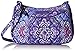 Vera Bradley Women's Cotton Little Crossbody Purse, Lilac Tapestry, One Size