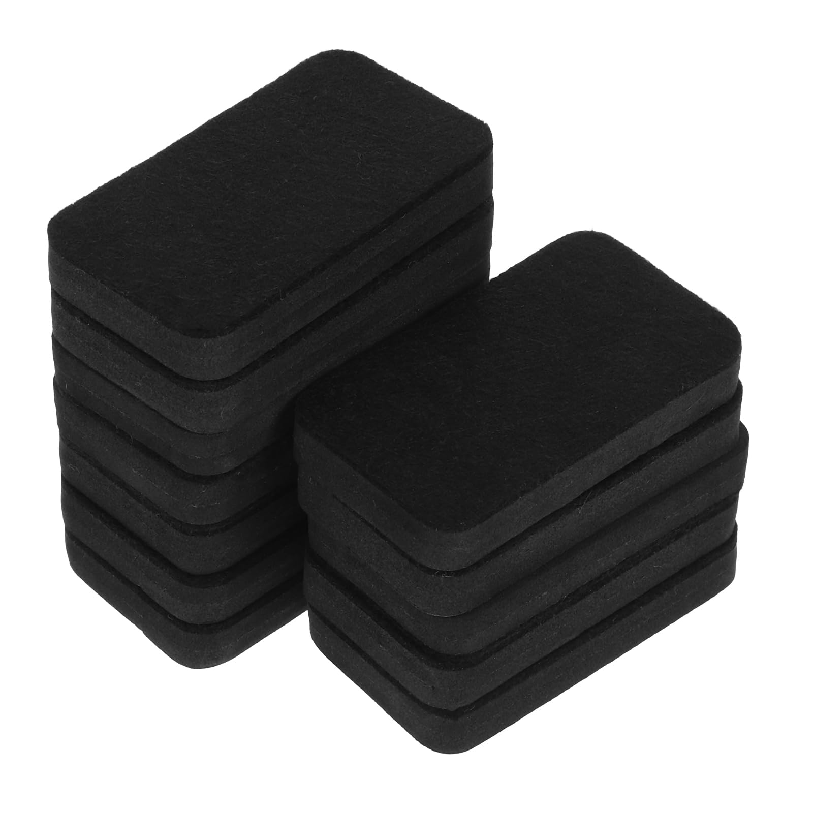 NUOBESTY Magnetic Whiteboard Erasers 12 Pack Small Rectangular Dry Erase Board Wipes for Classroom Office Home Use