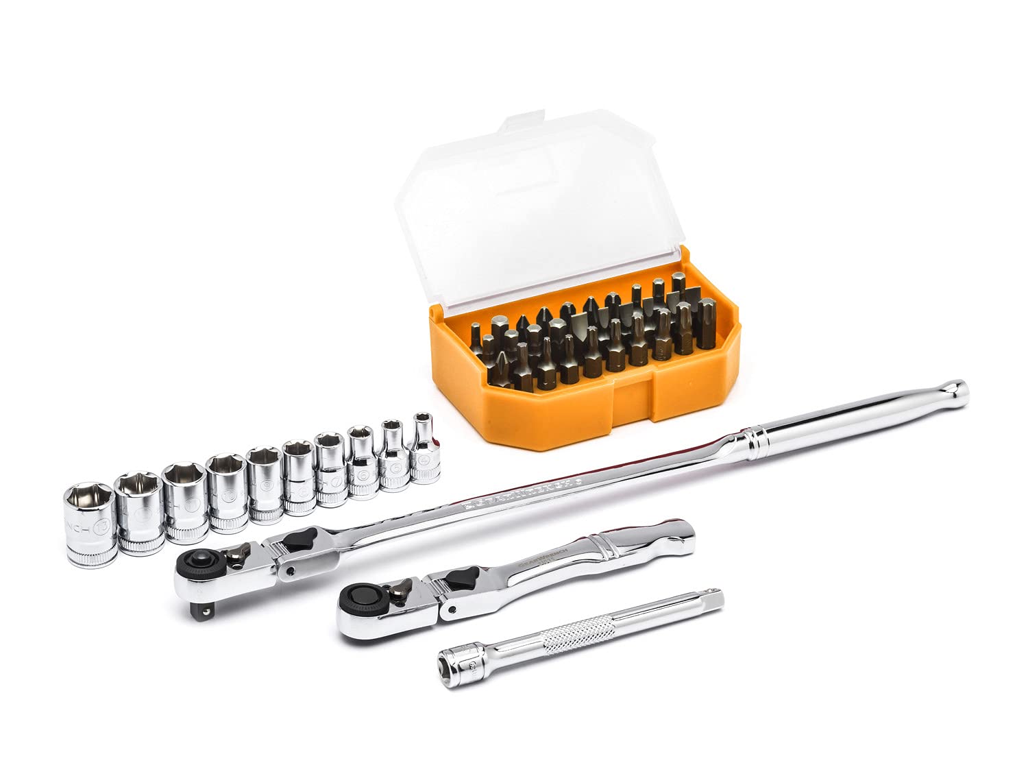 GearWrench 43 Pc. 1/4" Drive 6 Point Standard Metric Slim Head Mechanics Tool Set - 81031