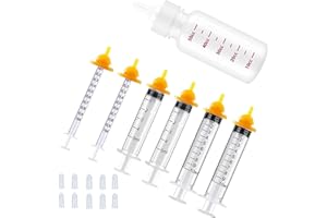 HAOYUSTORE Pet Feeding Silicone Nipples are Suitable for Newborn Kittens, Puppies, Rabbits, and Small Animals (Bottle Set 2)